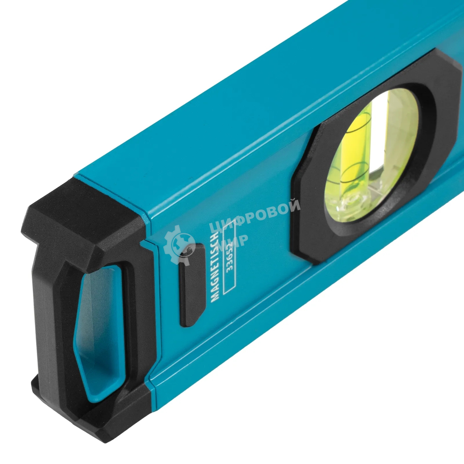 Уровень Gross 33652 алюминиевый, магнит., фрезерованный, 3 глазка, 0,5 мм/м, 800 мм