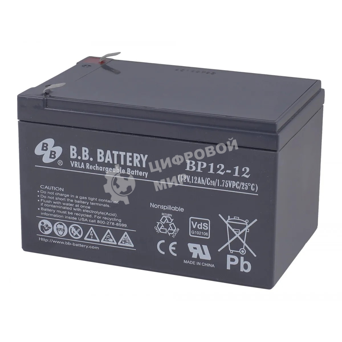 Аккумулятор B.B.Battery/BP 12-12/12V/12Ач