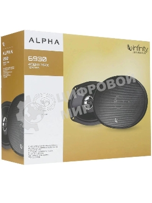 Колонки автомобильные Infinity Alpha 6930 490Вт 92дБ 4Ом 16x24см (6x9дюйм) (ком.:2кол.) коаксиальные трехполосные