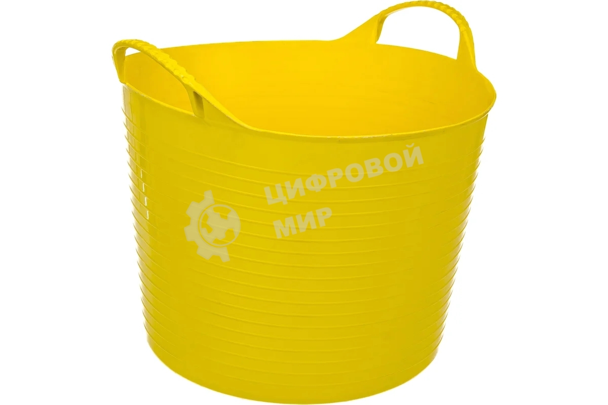 Ведро Сибртех гибкое сверхпрочное 40 л, желтый
