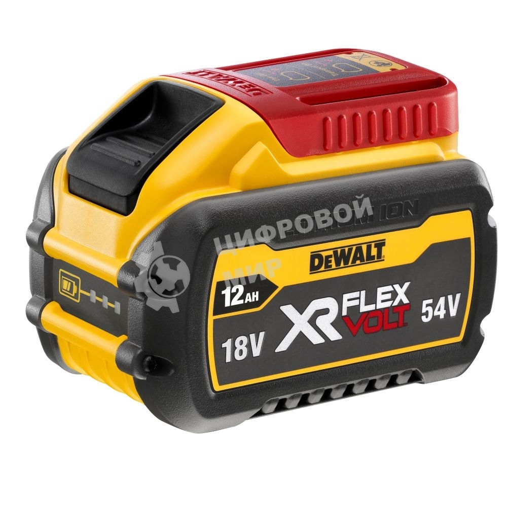 Аккумулятор DeWalt DCB548-XJ 54 В XR FLEXVOLT Li-Ion, нарпяжение: 18 и 54 В, 12.0 А·ч, XR 18.0 В
