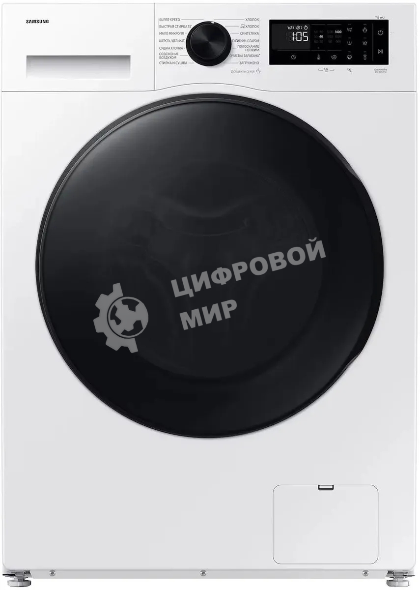 Стирально-сушильная машина Samsung WD90DG5G34BELP белый, загрузка фронтальная 9 кг, 1400 об/мин., класс: A