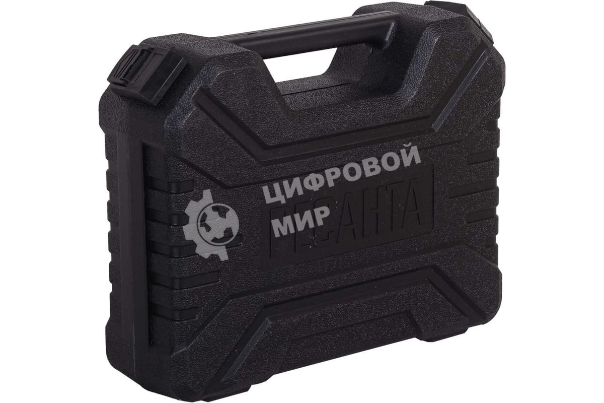 Дрель-шуруповерт аккумуляторная Ресанта ДА-18-2ЛК-У 75/14/6, Аккумуляторная, 18В, 2 АКБ, Ударная, Кейс