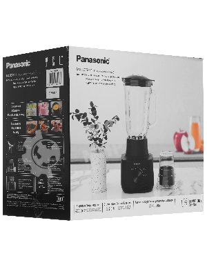 Блендер стационарный Panasonic MX-EG5311KTQ черный, 300 Вт, 2 скорости