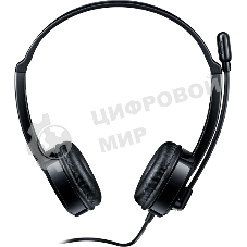 Гарнитура Rapoo H120 чёрный, проводная, USB