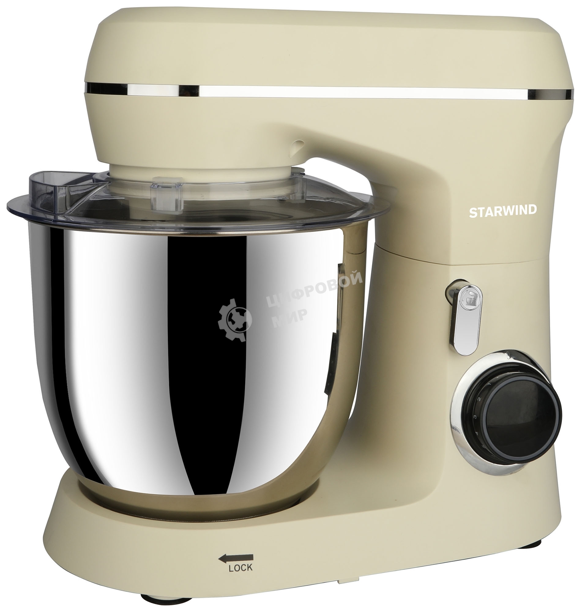 Миксер планетарный Starwind SPM6164 1300 Вт, бежевый