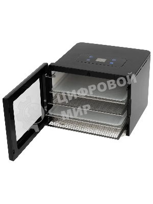 Сушка для фруктов и овощей Hyundai HYFD-1204 8под. 400 Вт, черный