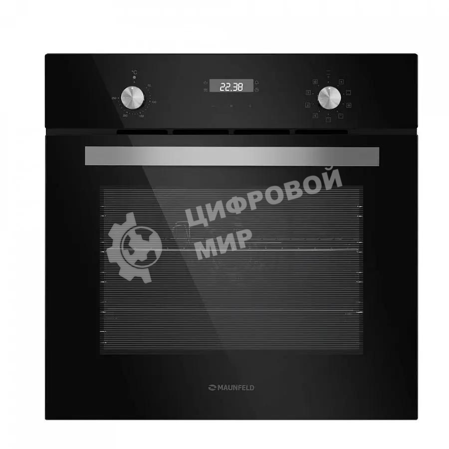 Духовой шкаф электрический Maunfeld EOEM.589B черный/серебристый, встраиваемый
