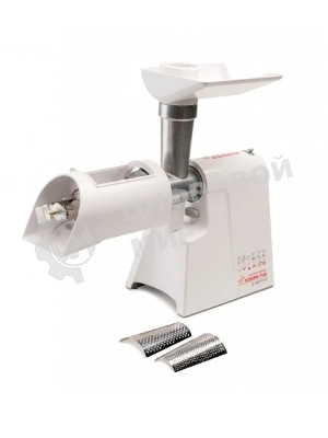 Мясорубка электрическая ЛЕПСЕ Гамма-7-01-02 белый, 700 Вт, 0.6 кг/мин, защита от перегрузки, насадки - 5