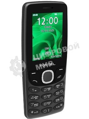 Мобильный телефон FONTEL FP250 черно-зеленый