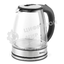 Электрочайник Blackton Bt KT1729G черный/серебристый, 1.8 л, 1500 Вт, скрытый нагревательный элемент