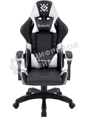 Кресло игровое Defender Companion черный/белый, класс 3, металл, PU