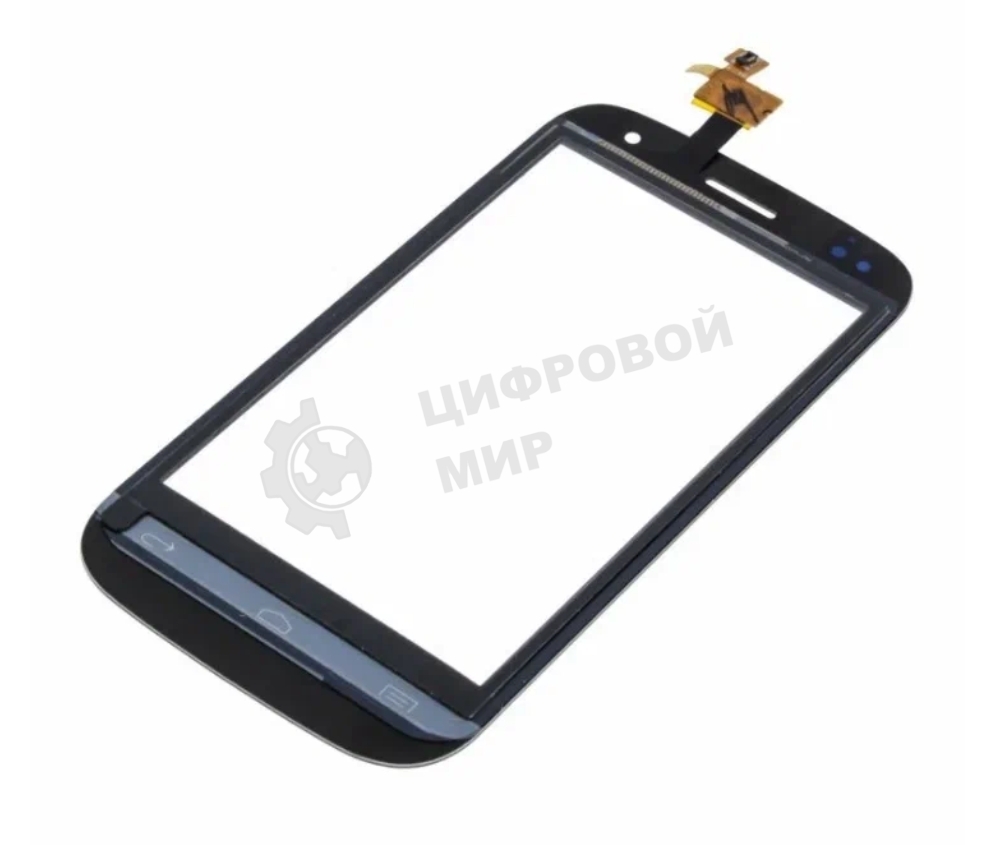 Сенсорное стекло (тачскрин) для Fly IQ445 Genius, черное