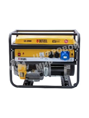 Электрогенератор бензиновый Denzel GE 6900, 5.5 кВт, 97 дБ, 77 кг