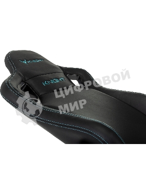 Кресло Knight Outrid Smile черный, экокожа, 120 кг, механизм качания