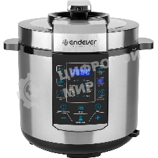 Скороварка-мультиварка электрическая Endever Vita-134, стальной, мощность 1200 Вт, емкость 6л, 20 авторежимов работы, книга рецептов