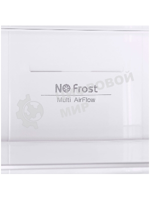 Холодильник Maunfeld MFF200NFW белый глянц. двухкамерный 271/106л морозилка снизу, No Frost