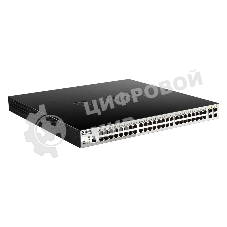 Коммутатор D-Link DGS-1210-52P/ME/B1A, 48×1 Гбит/с + 4×1 Гбит/с SFP, управляемый