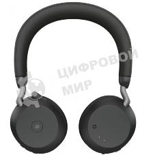 Гарнитура беспроводная Jabra Evolve 2 75, Link380a MS Stereo Stand черный