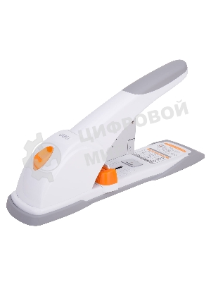 Степлер мощный Deli E0487 23/6 23/8 23/10 23/13 (80 листов) ассорти/белый, 100 скоб, коробка