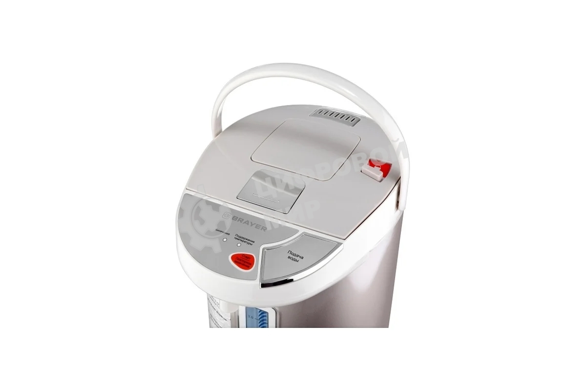 Термопот BRAYER BR1092, 900 Вт, 4 л, 3 спос.подач.воды,поддерж.темпер,блокировка, повтор кипяч