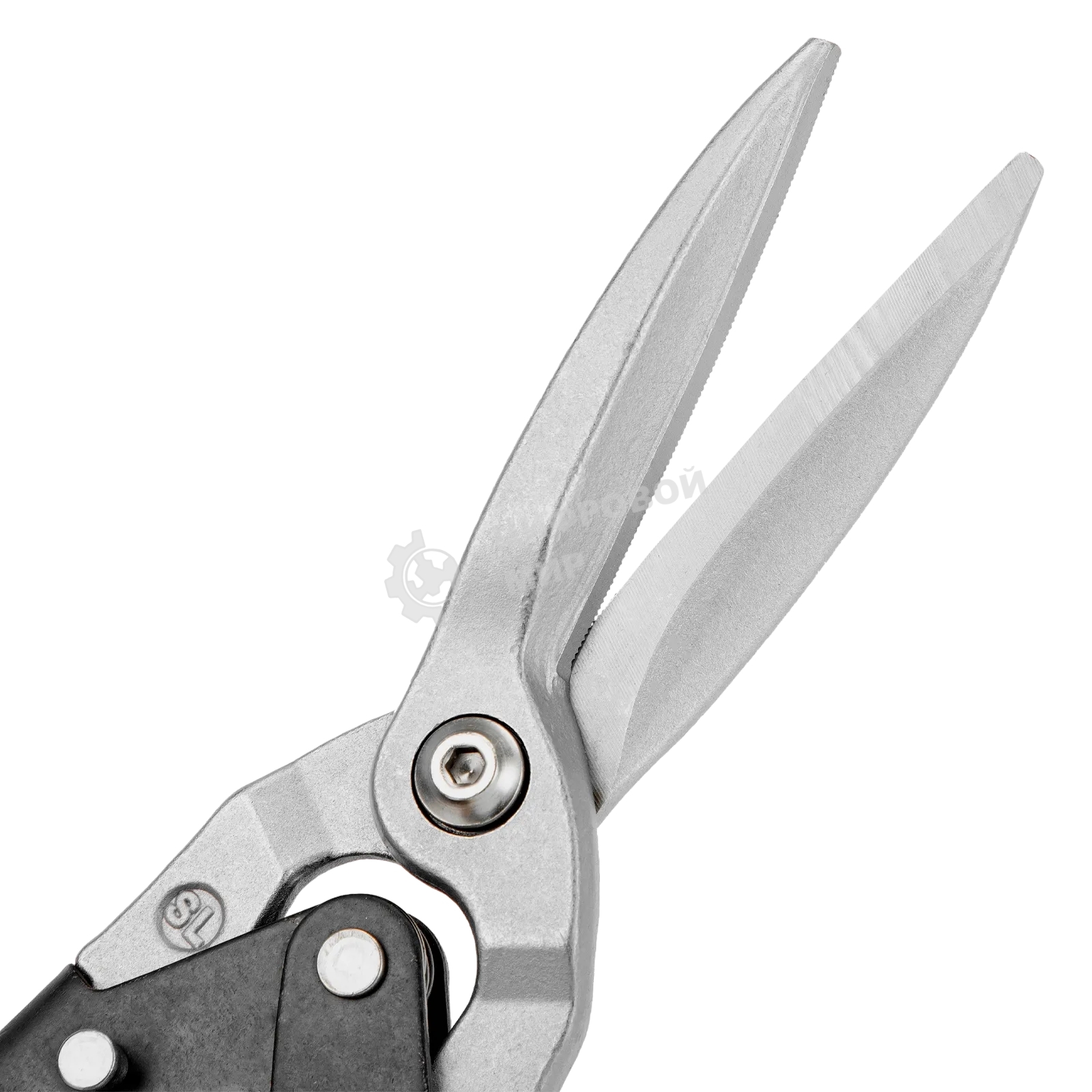 Ножницы по металлу Denzel, 315мм, прямой проходной рез,сталь-CrMo, трехкомп.рук-ки