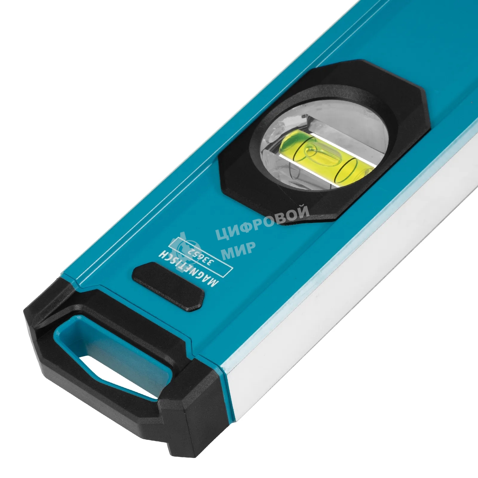 Уровень Gross 33652 алюминиевый, магнит., фрезерованный, 3 глазка, 0,5 мм/м, 800 мм