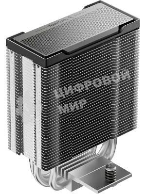 Кулер для процессора Deepcool AG300 G2 Soc-AM5/AM4/1200/1700/1851 серебристый/черный 4-pin 18-31dB Al+Cu 150W 350gr Ret (R-AG300-BKAMMG2)
