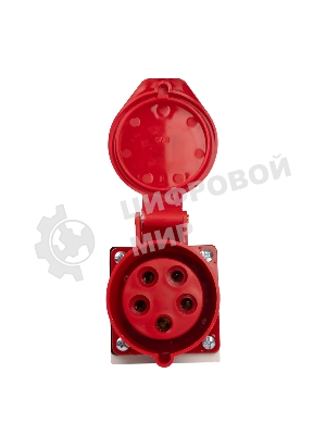 Розетка стационарная для наружной установки PPC 125 3Р+РЕ+N 32А 380В IP44 Jazzway