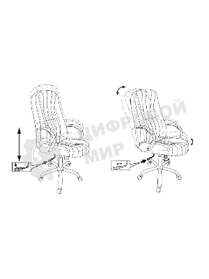 Кресло Бюрократ T-898SL/BLACK черный, экокожа