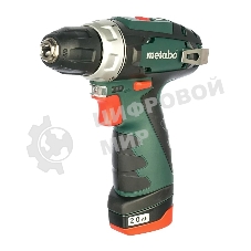 Дрель-шуруповерт Metabo Powermaxx BS 600080710, 12 В, 2 Ач, 34 Нм, щеточный