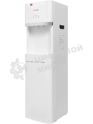 Кулер для воды Hyundai H-WD3406E, верхняя загрузка, нагрев 95 °С, охлаждение 10 °С, белый