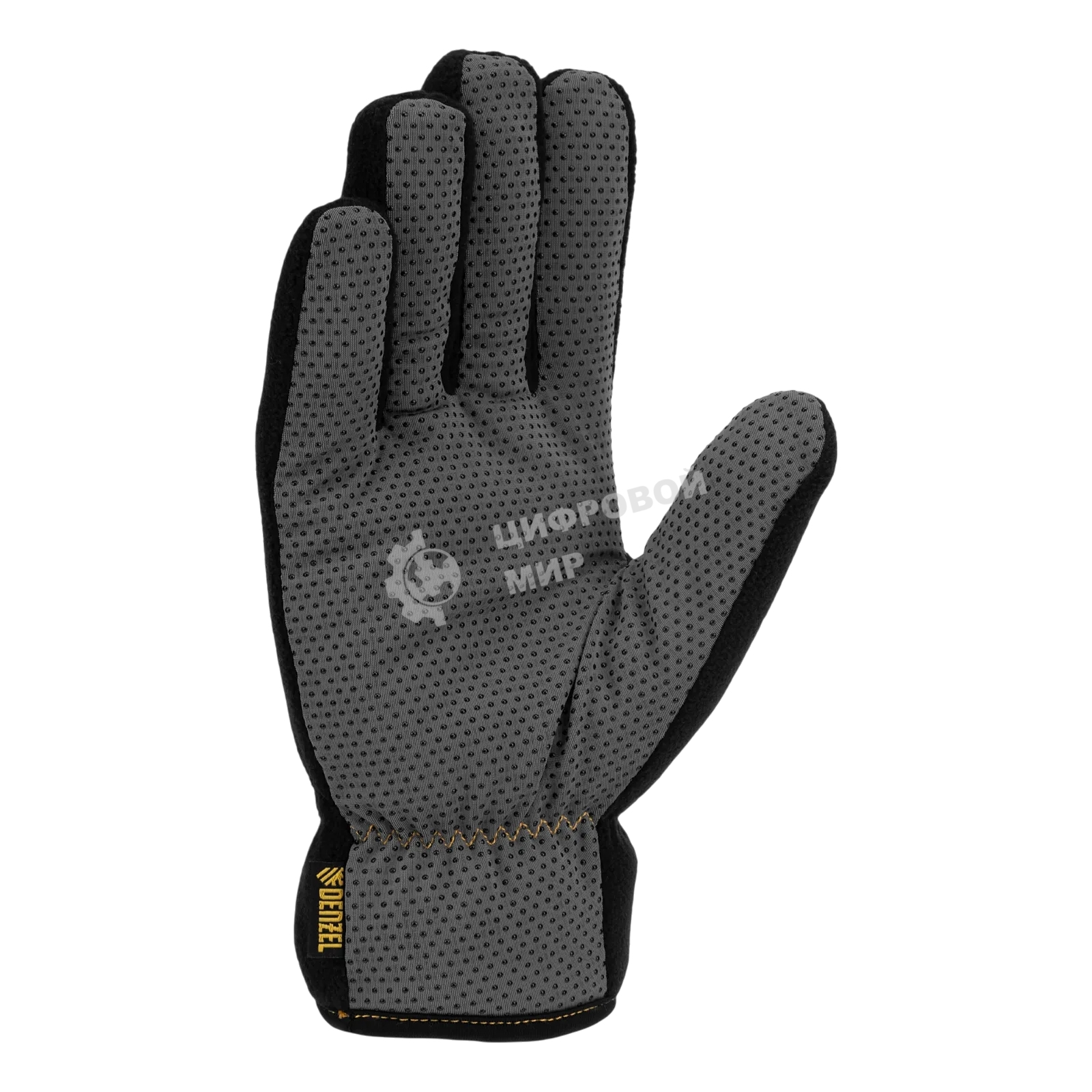 Перчатки универсальные Denzel 68096 двойные, ПВХ нанесение, размер 9