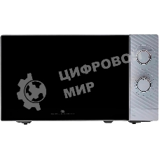 Микроволновая печь General Electronics GE-MS120S серебристый, 20 л, 700 Вт, переключатели - поворотный механизм