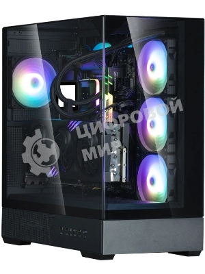 Компьютерный корпус ZALMAN P40 Prism, ATX, черный, WINDOW, 2x3.5