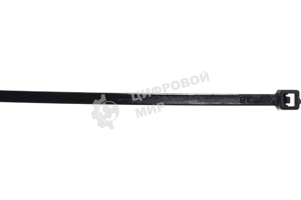 Нейлоновые стяжки Fortisflex КСС 3х200 мм черный 100 штук