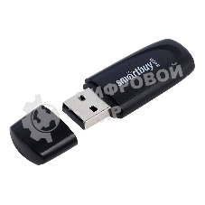 Флешка USB Smartbuy Scout black (SB064Gb2SCK), 64Gb, USB 2.0, R/W 15/8, черный