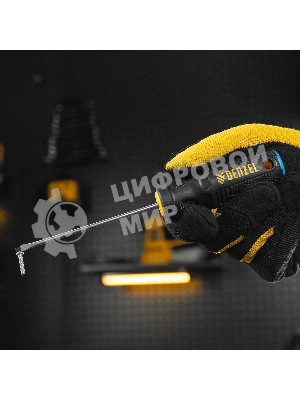 Отвертка Denzel SL3х100 мм, S2, 3к рукоятка