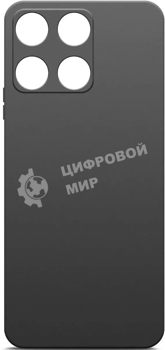 Чехол (клип-кейс) BoraSCO для Honor X6a Silicone Case черный (72478)