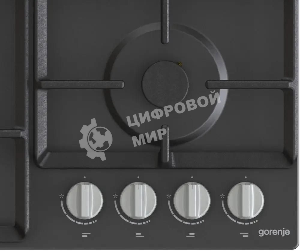 Газовая варочная панель Gorenje G641EXB, 4 конфорки, металл, черный