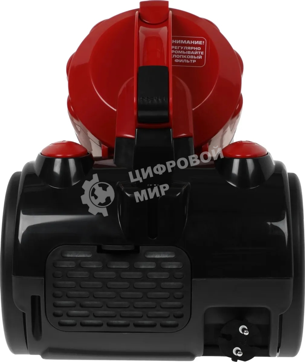 Пылесос Centek CT-2528 Red красный/черный, 350/2000 Вт, уборка сухая, пылесборник циклонный фильтр 1.5 л