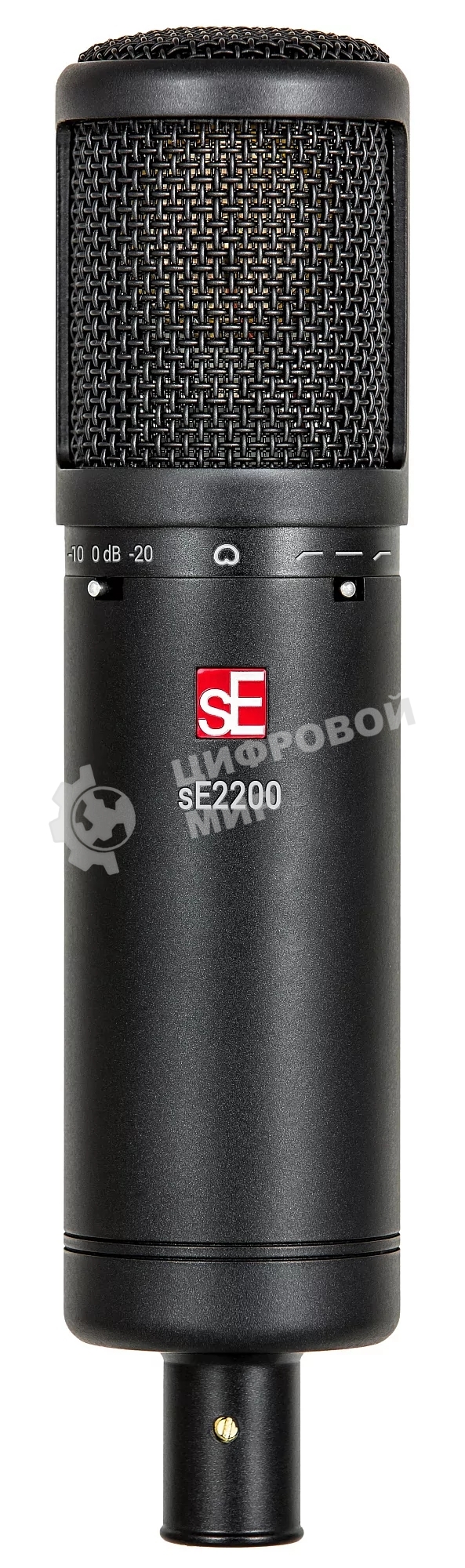 Микрофон конденсаторный sE Electronics SE 2200 20 Гц - 20 кГц, кардиоида, комплектация: металлический поп-фильтр, держатель типа паук, резьбовой переходник на микрофонную стойку