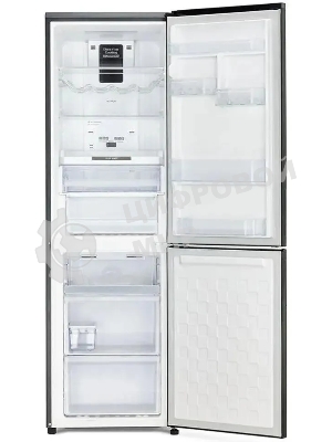 Холодильник Hitachi R-BG410PUC6X GBK черный двухкамерный 215/105л морозилка снизу, No Frost
