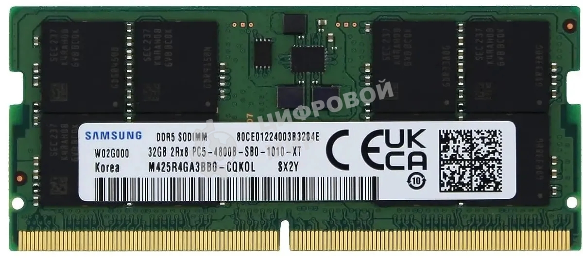 Оперативная память Samsung, DDR5, 32GB (1x32GB), 4800MHz, CL40, SO-DIMM