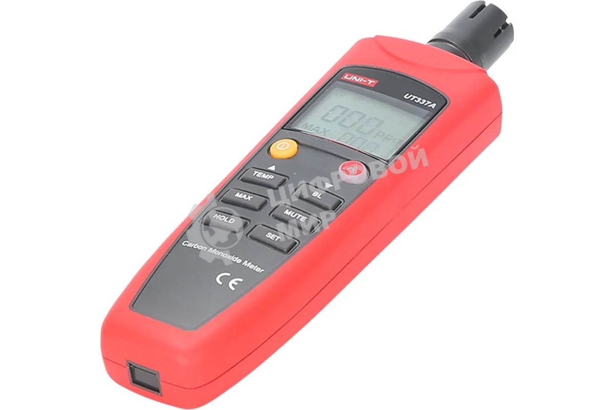 Детектор СО газа UT337A, 0~1000ppm, аудио и визуальное оповещение