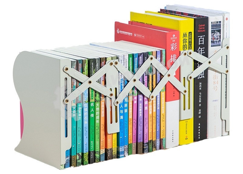 Подставка-ограничитель для книг Deli 78631GREY серый