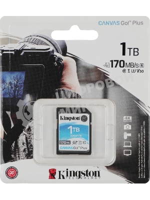 Флеш карта Kingston 1Tb SDXC Canvas Go Plus 170R C10 UHS-I U3 V30/Kingston 1Tb SDXC Canvas Go Plus 170R C10 UHS-I U3 V30