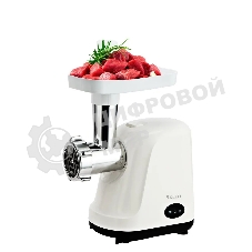 Мясорубка электрическая KELLI KL-5007 белый, 2400 Вт, 3.0 кг/мин, реверс, защита от перегрузки, насадки - 2