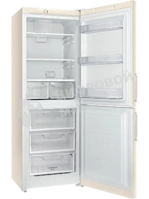 Холодильник Stinol STN 167 E бежевый двухкамерный 181/75л морозилка снизу, No Frost