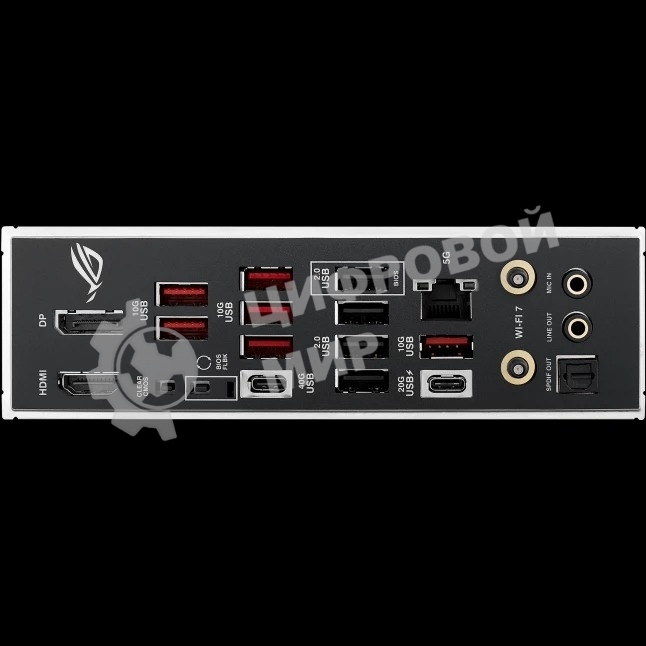 Материнская плата ASUS ROG STRIX B850-E GAMING WIFI, AM5, AMD B850, 4xDDR5, 4xSATA, 5xM.2, 1xPCI-E 5.0 x16, 1xPCI-E 4.0 x16, 1xRealtek 5Gb Ethernet, 1xUSB-C 4, 1xUSB-C 20Gbps, 6xUSB-A 10Gbps, 4xUSB-A 2.0, 3x3.5 мм, 7.1, ATX